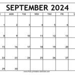 September 2024 Printable Calendar Free printable calendar