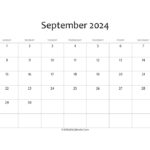 September 2024 Printable Calendar With Holidays