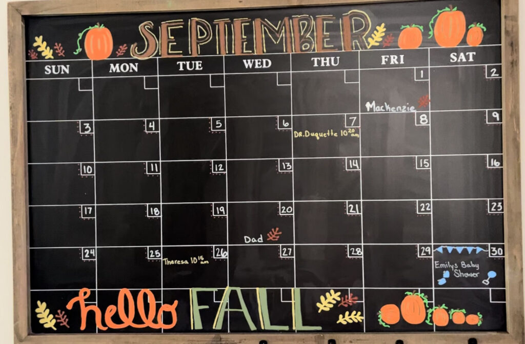 September Calendar