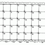 September Calendar Clip Art Black And White