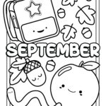 September Calendar Coloring Page Coloring Pages
