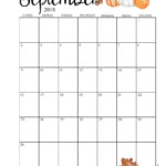 September Calendar Printable For Kindergarten