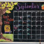 September Chalkboard Calendar Organize Your Month