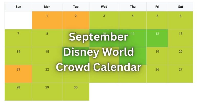 September Crowd Calendar Disney World