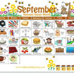 September Daily Holiday Calendar Arts And Crafts Ideas Pinterest