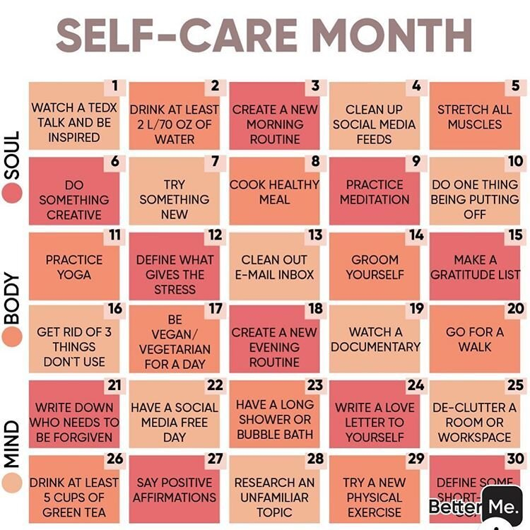 September Is National Self Care Awareness Month Every Piece Fits