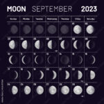 September Lunar Calendar For 2023 Year Monthly Cycle Planner