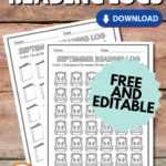 September Reading Logs Reading Log Printable September Reading