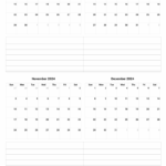 September To December 2024 Printable Calendar