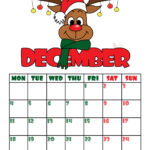 Show Me The Month Of December Calendar Printable And Enjoyable Learning