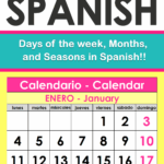Spanish Calendar Printable