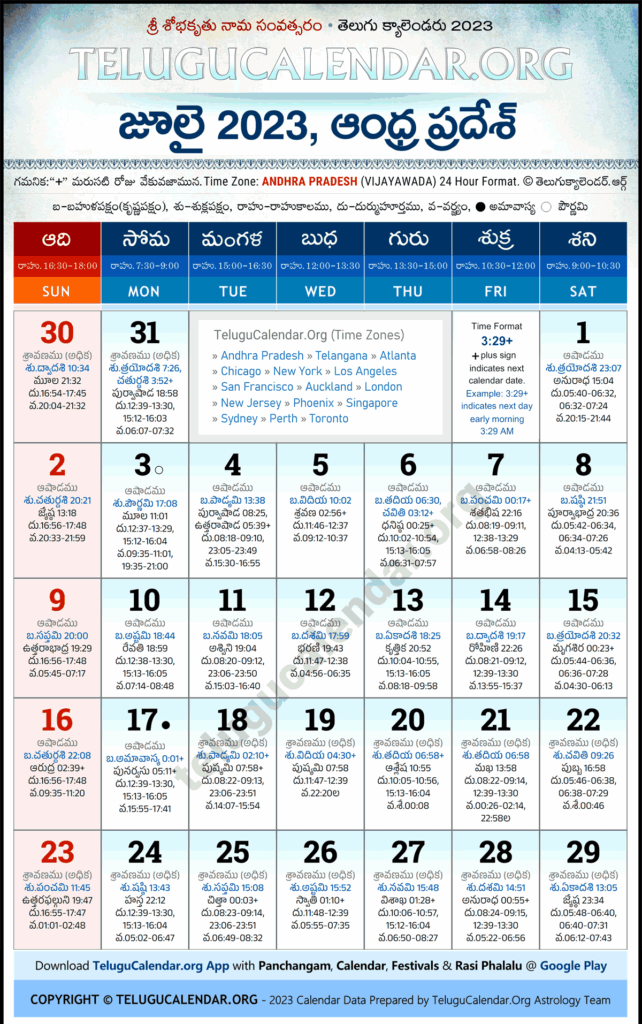 Telugu Calendar Chicago 2025 July George Richards