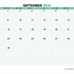 United States 2024 September Calendar Printable Template Blanca Myrtia